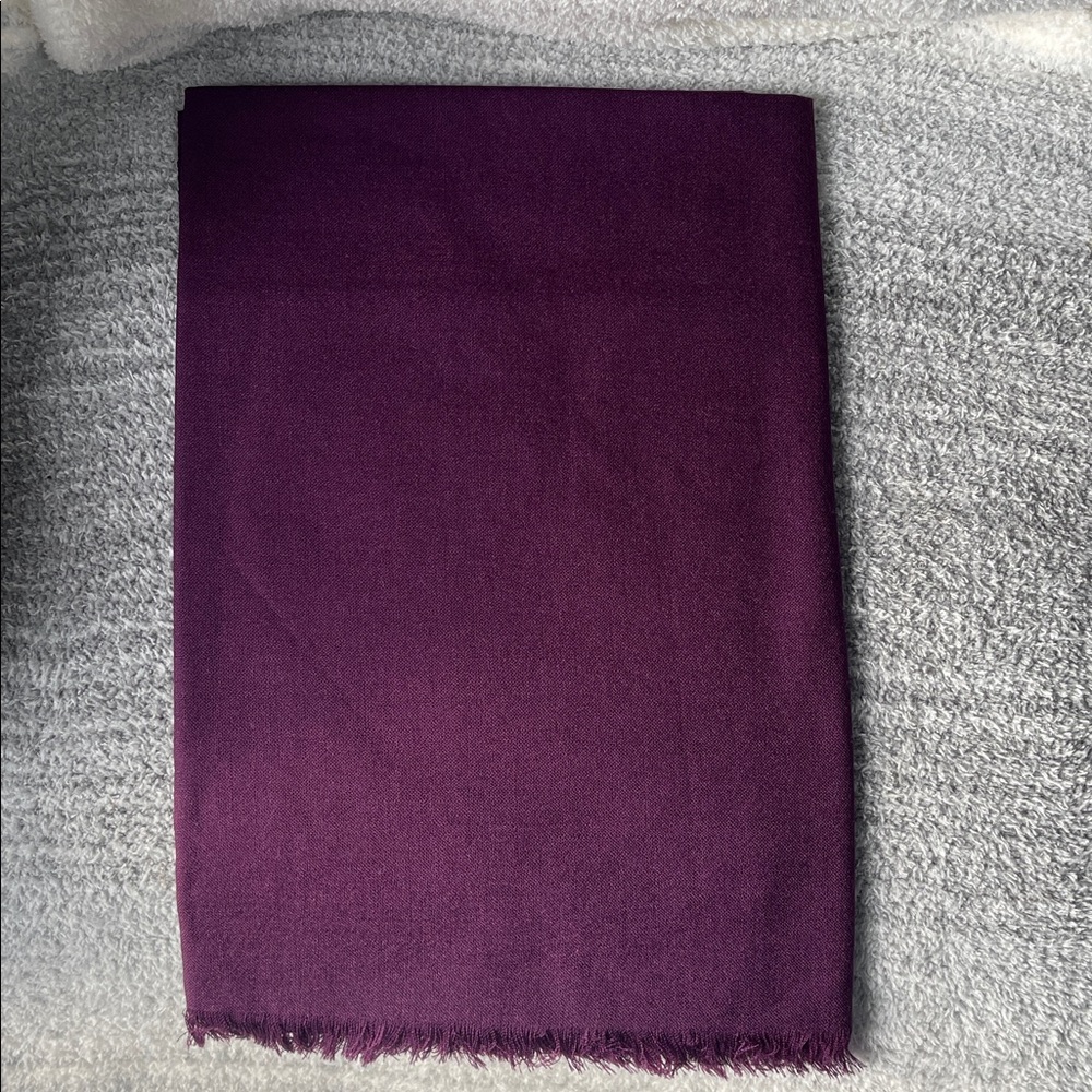 New - Aubergine / Purple - Merino Wool - Pashmina Scarf - Picture 4 of 13